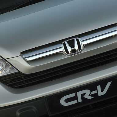 Front view of Honda CRV
