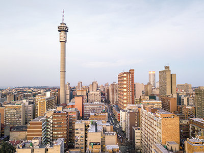 View of downtown of Johannesburg skyline, Gauteng