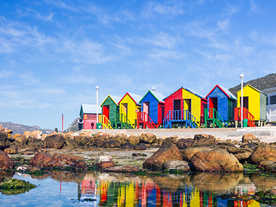 Colourful Beach Houses, Western Cape