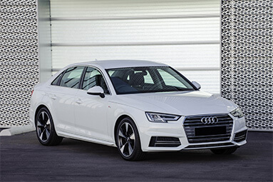 White Audi A4