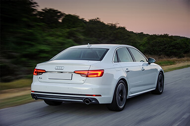 White Audi A4