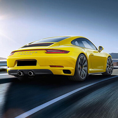 Yellow Porsche-911