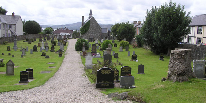 Graveyard at the church of Ireland