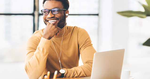 a young man in his 30s contemplates the benefits of getting life insurance while still young