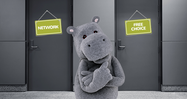 Hippo finding better when choosing between network and free choice Medical Aid plans