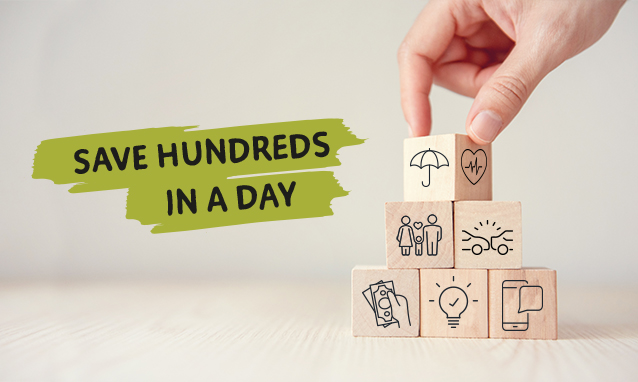 Save hundreds in a day on Insurance Life Health and more