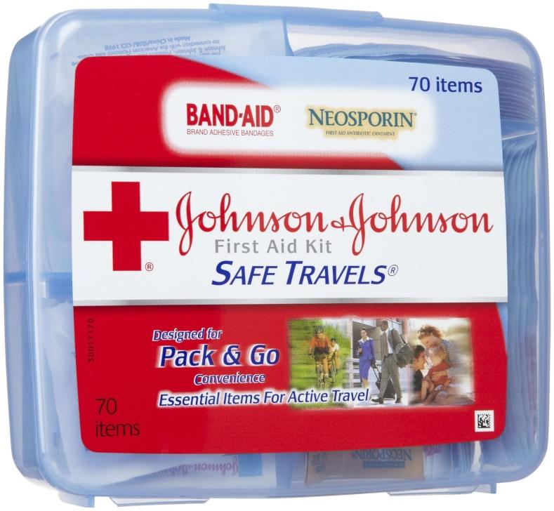 Johnson & Johnson Safe Travels® Car First Aid Kit