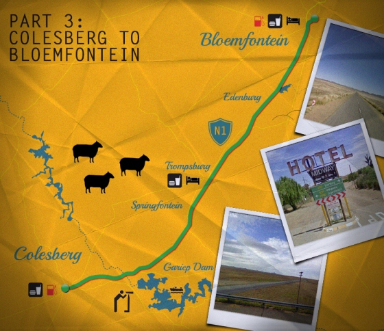 Colesberg to Bloemfontein