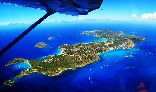 Aerial St Barths