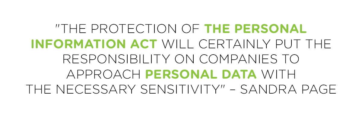 The protection of personal information act - Sandra Page