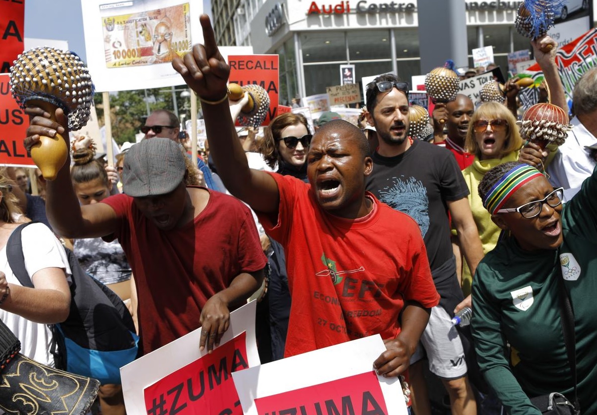 Recap of Anti-Zuma Protest Marches Across South Africa