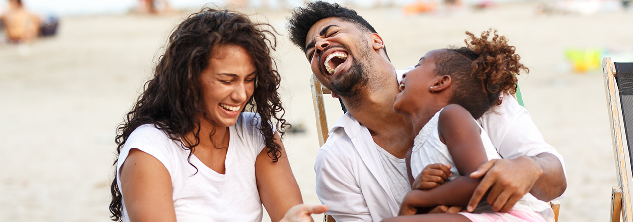 family laughing 