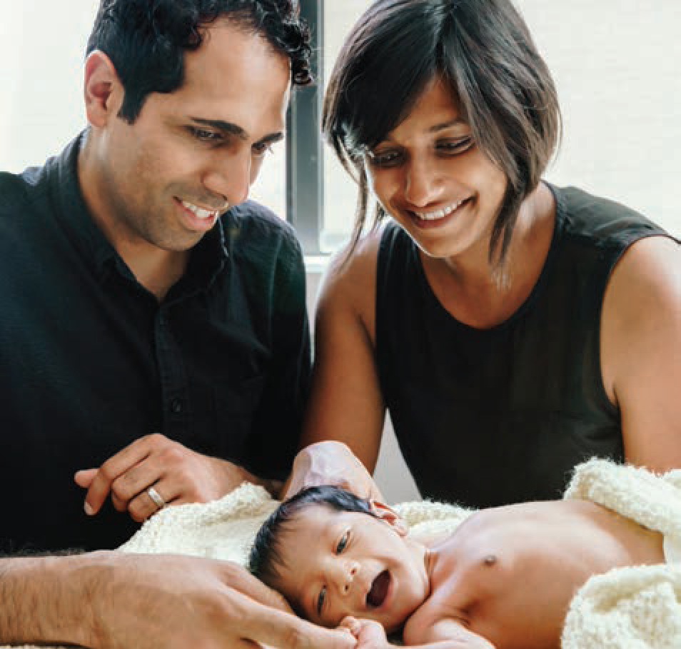 Couple with newborn 