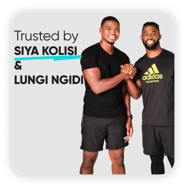 Siya Kolisi and Lungi Ngidi 