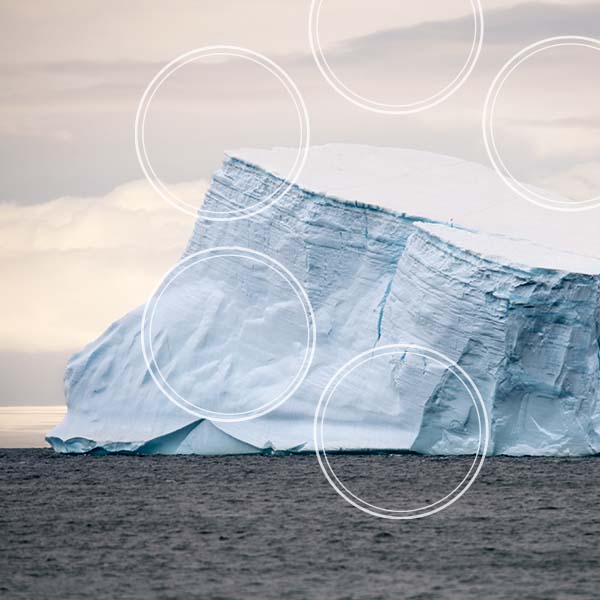 Iceberg in the ocean