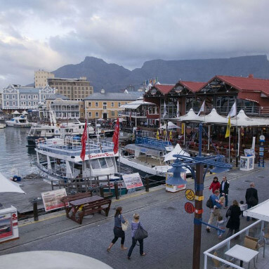 Victoria and Alfred Waterfront with Table Mountain in the background