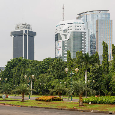 Skyscrapers in the city of Jakarta