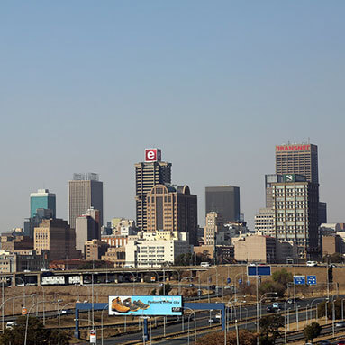 Skyscrapers in Johannesburg CBD.