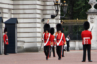 The Royal Guard in London.