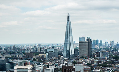 Skyscrapers in the city of London.