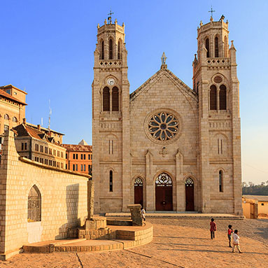 Andohalo Cathedral in Antananarivo.
