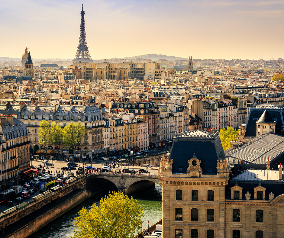 The Notre Dame Church Cathedral in Paris.