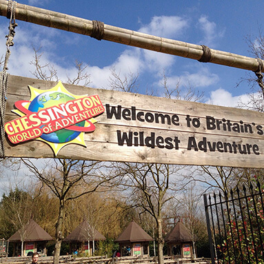 Entrance to Chessington World of Adventures, UK.