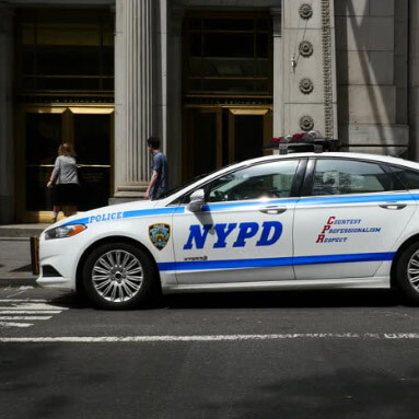 New York Police Department vehicle