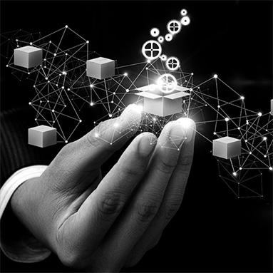 Hand holding box with cogs and wheels coming out of the box indicating endless possibilities | Our products | Hippo partner